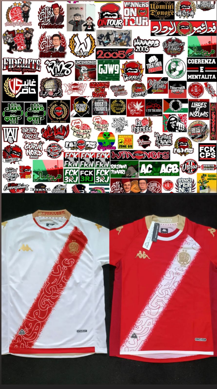 Pack 3 pieces (2 tenues Pro + 110 stickers)