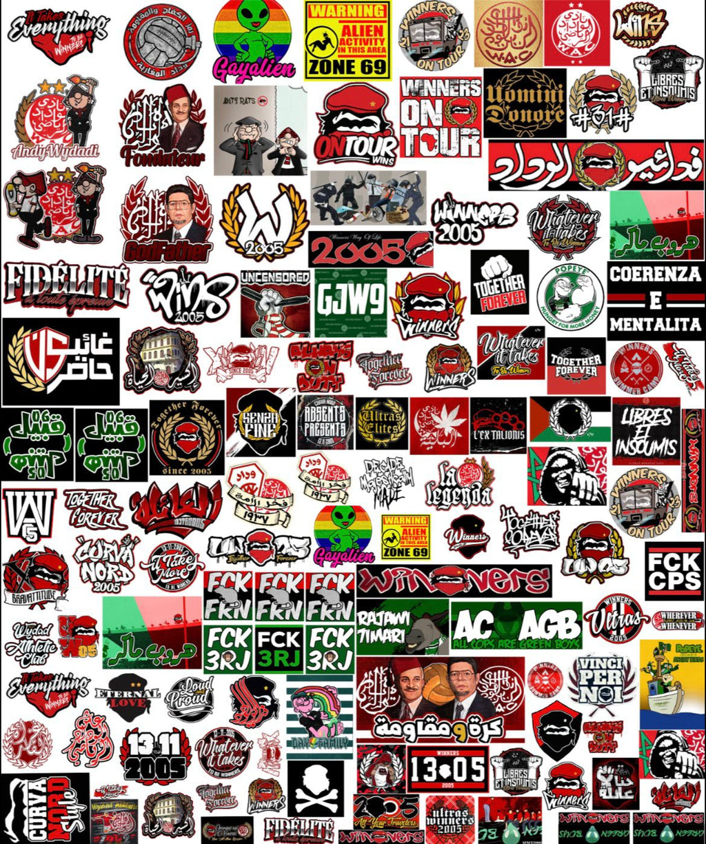 Pack 3 pieces (2 tenues Pro + 110 stickers)